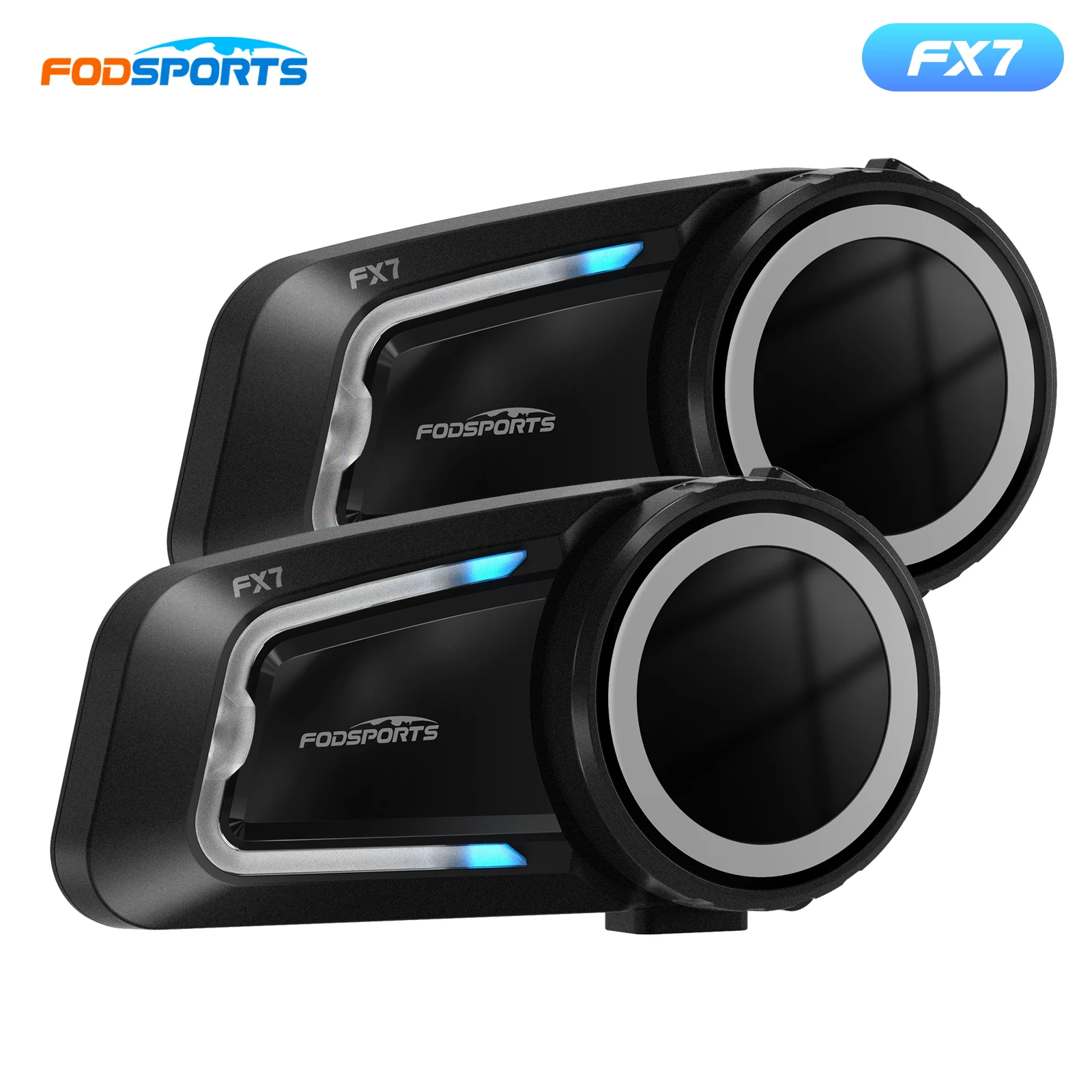 

2 шт. Fodsports BT-S3 Мотоциклетный шлем Домофон Мотошлем Bluetooth-гарнитура Водонепроницаемый домофон BT Interphone FM