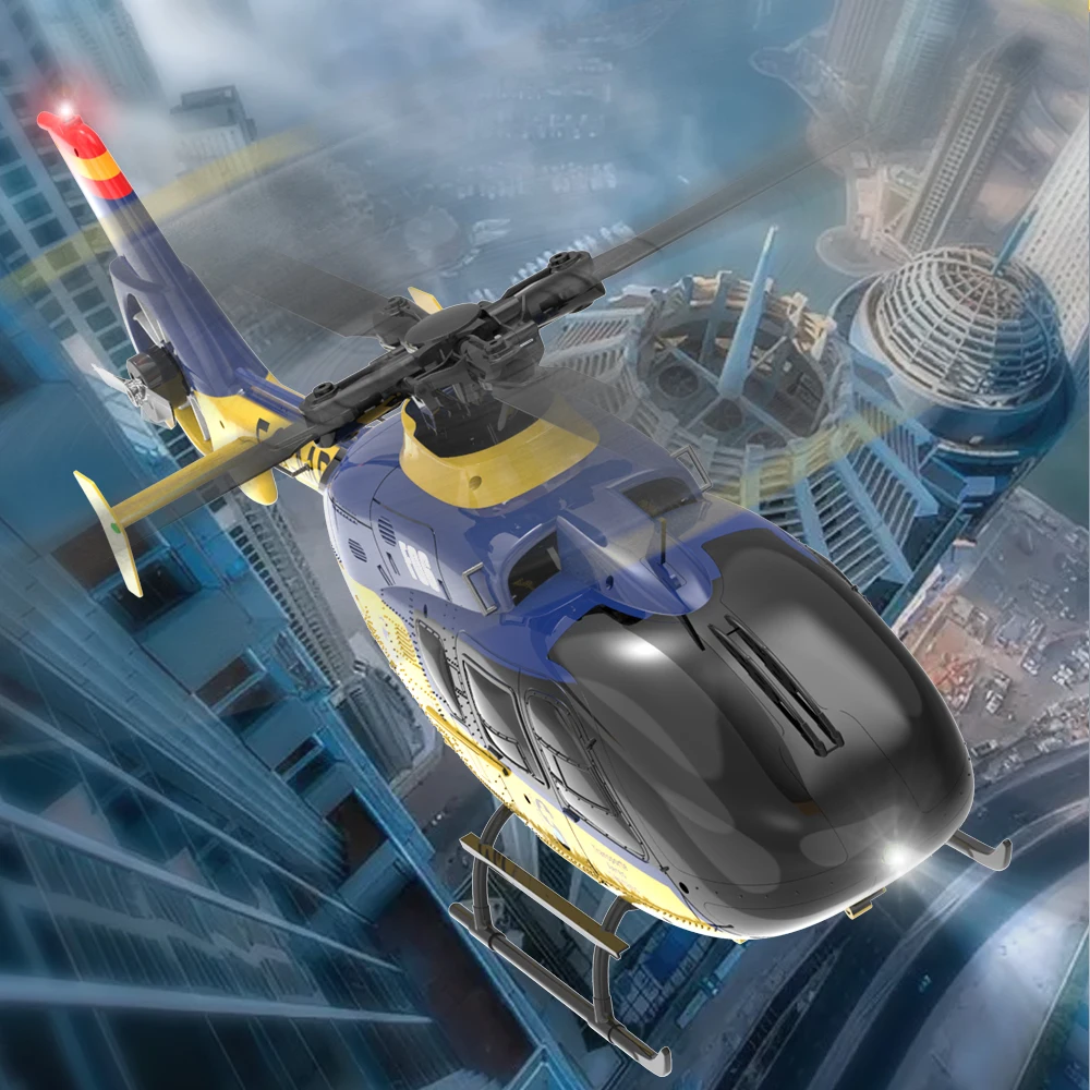 YXZNRC F06 EC135 2.4G 6CH RC ヘリコプター RTF ダイレクトドライブ