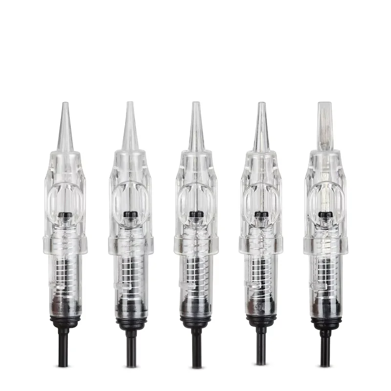 

10PCS Disposable Eyebrow Tattoo Needles 1R 3R 5R 5F 7F Sterilized Microblading Permanent Makeup Cartridge Needles