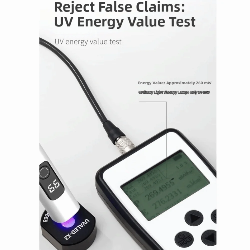 เครื่องอบเล็บแบบปากกา UV พร้อมจอ LED แบบมือถือ หลอดไฟ UV LED สำหรับเล็บเจล อบแห้งเร็ว เครื่องอบเจลทาเล็บ อุปกรณ์ทำเล็บ