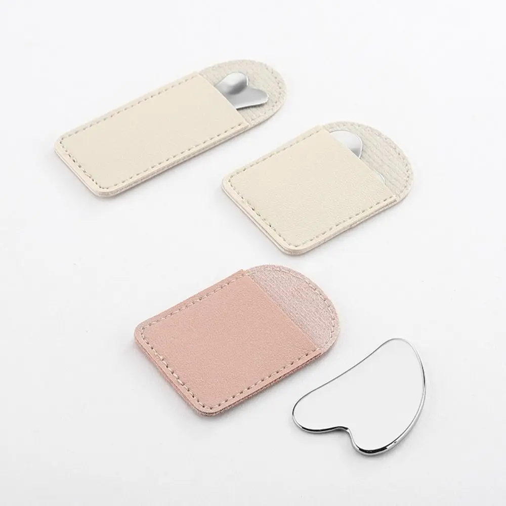 ใหม่สแตนเลส Gua Sha Scraper รูปหัวใจ Universal Guasha เครื่องมือนวดเครื่องนวดหน้าสําหรับความงามบนใบหน้านวดตา
