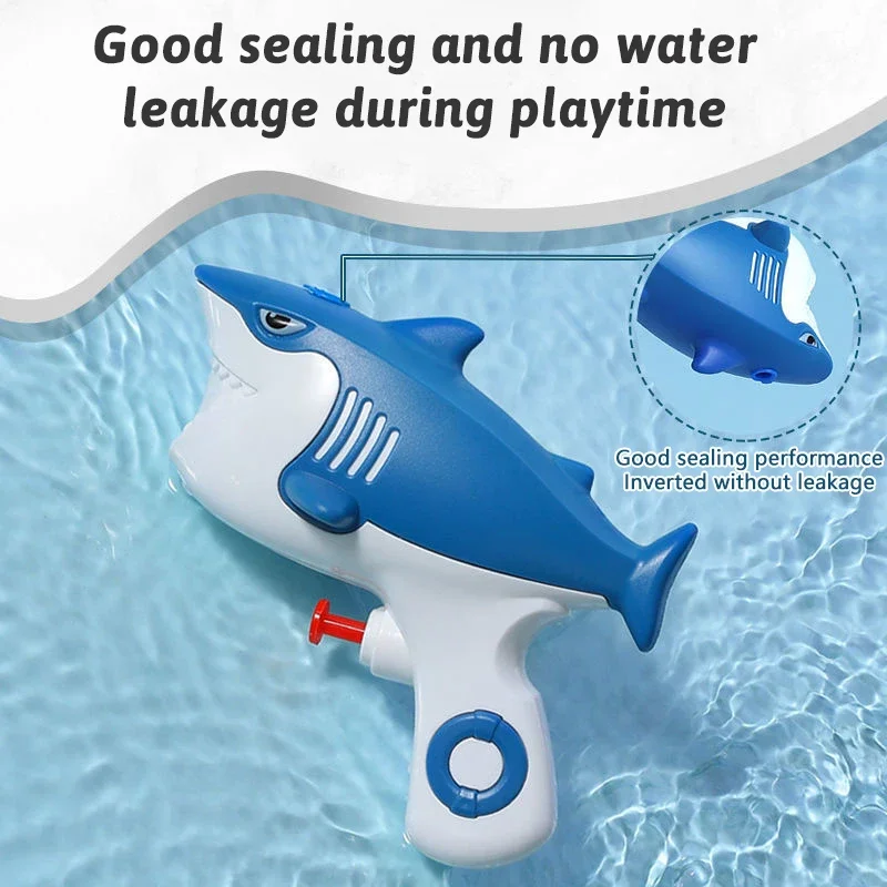 Children Battle Mini Cartoon Dolphin Shark Water Gun Toys Summer Outdoor Beach Pool Party Interaction Shooting Games Water Gun