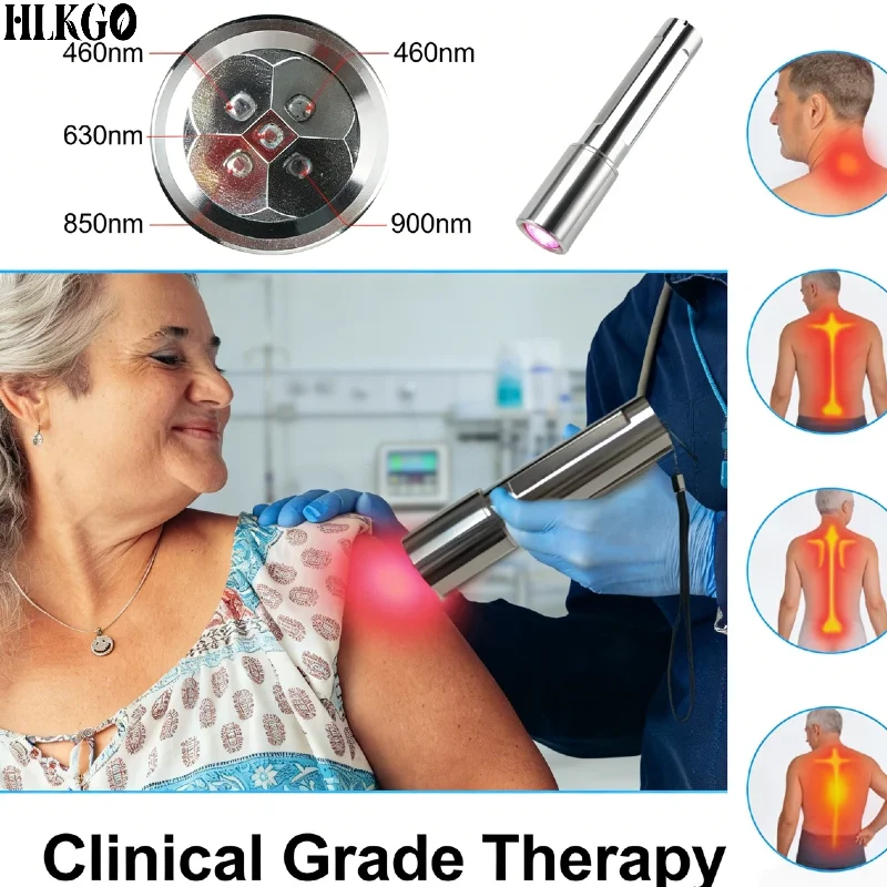 

Прибор для фотобиомодуляции с красным светом 660 нм и ближним ИК-излучением 850 нм, для снятия боли, снятия воспалений, восстановления клеточной энергии и регенерации тканей