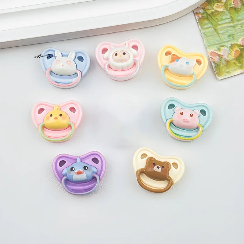10Pcs Mini Doll Pacifier Set Lovely Baby Doll Accessories Play House Supplies Dummy Nipples for Doll Babies Kids Toy
