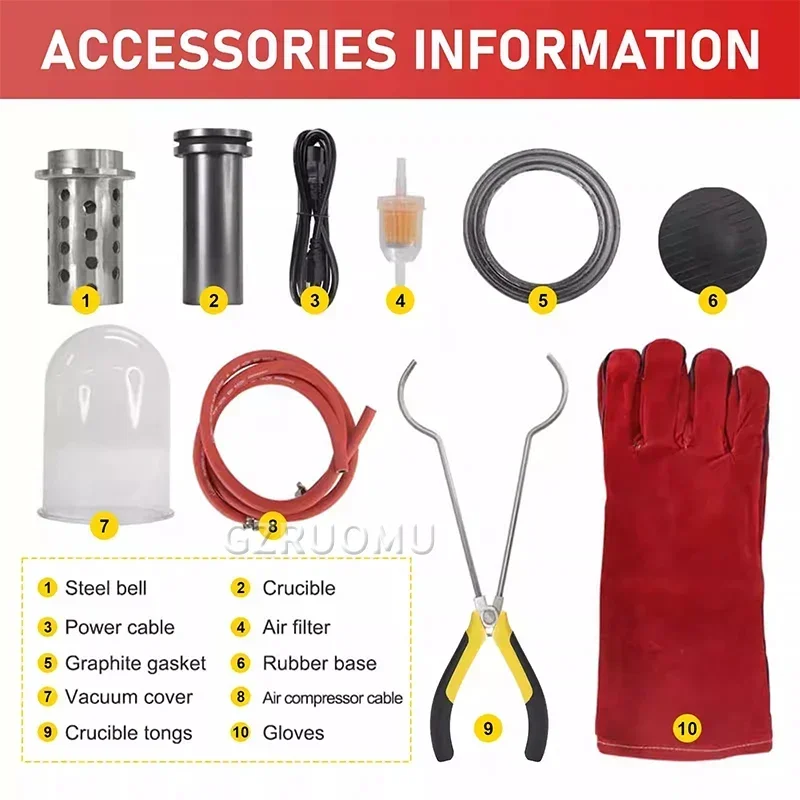 

Встроенная литейная машина 3-в-1 — высокотемпературное устройство для плавки, вакуумного литья и рафинирования для изготовления ювелирных изделий из золота/серебра