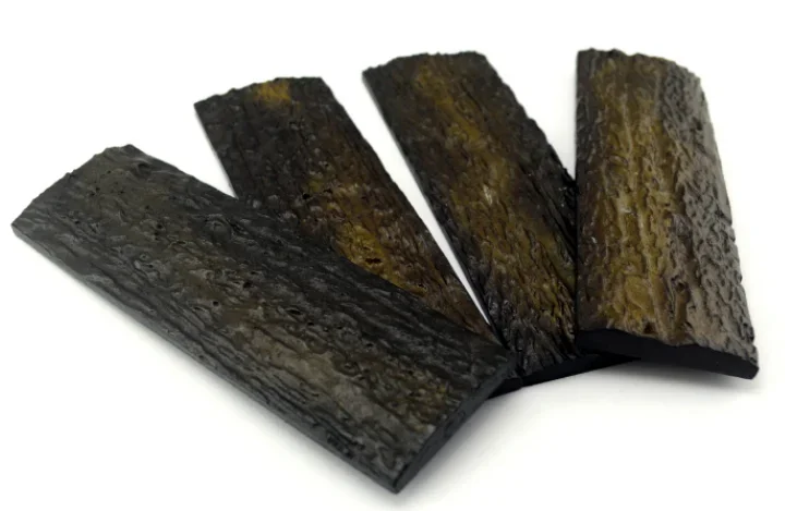 2 Pieces Knife Handle Patch Cutter Grip No-slip POM Resin Material for DIY Knife Handle Making Resin Material 130x42x7.5mm