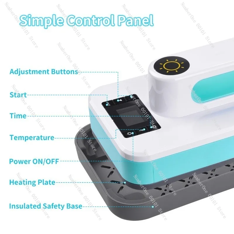 Portable Mini Heat Press Machine,Household Small Transfer Printing Device,Compact Labeling Tool for DIY Clothing