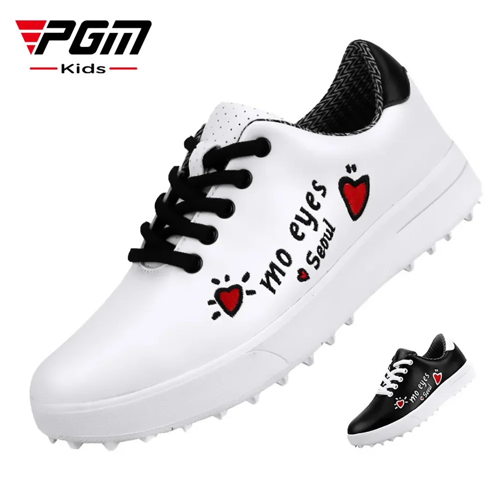 PGM Zapatos de golf Zapatos deportivos para niños Zapatillas impermeables con grafiti para niños y niñas