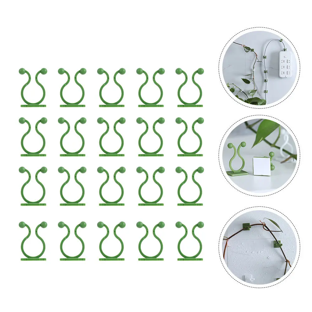 

80Pcs Plant Fixture Hooks High-Quality Climbing Wall Sticky Hooks for Vine Branch Cable Fixing Plant Fixing Hook