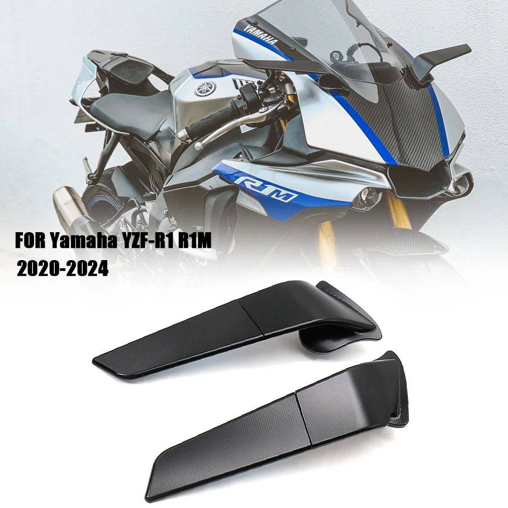Motorrad-Rückspiegel Stealth Sport Winglet-Spiegel für Yamaha YZF R6 2017-2020 R7 2021-2025 R1 R1M 2020-2025