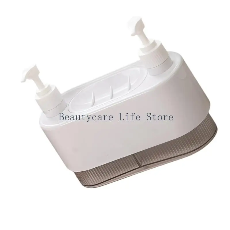 652C Press Type Shampoo Dispenser Bottle For Bathroom Kitchen No Holes Installation