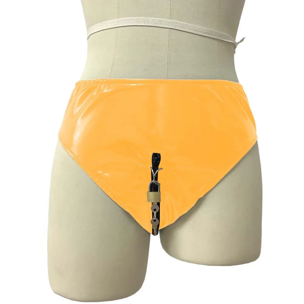 ملابس داخلية جلدية قابلة للقفل من الكلوريد متعدد الفينيل ، ملابس داخلية مثيرة للبالغين ، ملابس داخلية بسوستة مفتوحة ، ملابس داخلية من اللاتكس الصناعي للنادي الوثن