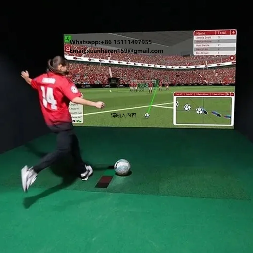 Digital Motion Reality Football Simulator Indoor Interactive Projection Sports Game Adults Kids Sport Entertainment Equipment