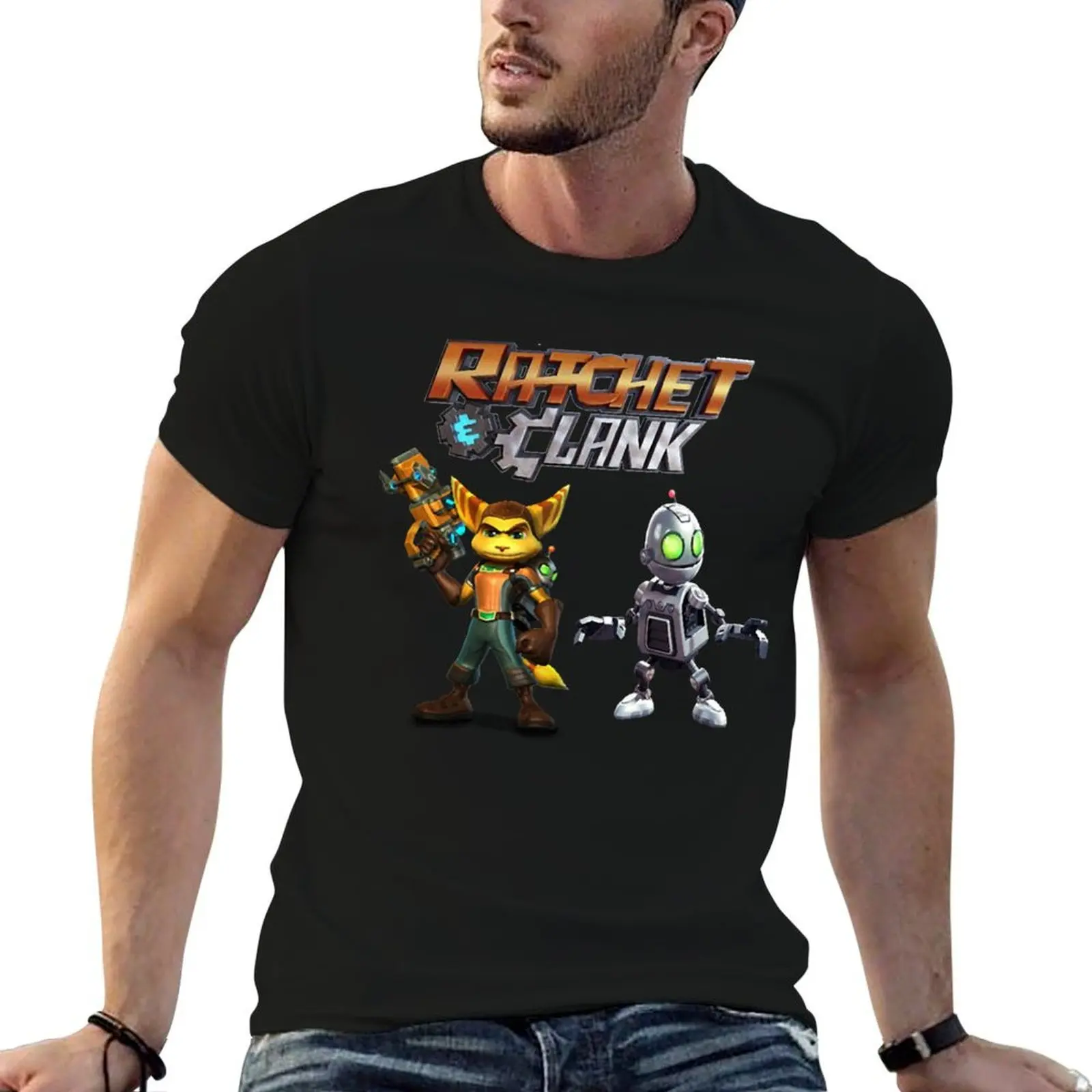Ratchet and Clank T-Shirt essential t shirt plus size clothes sweat shirts, men