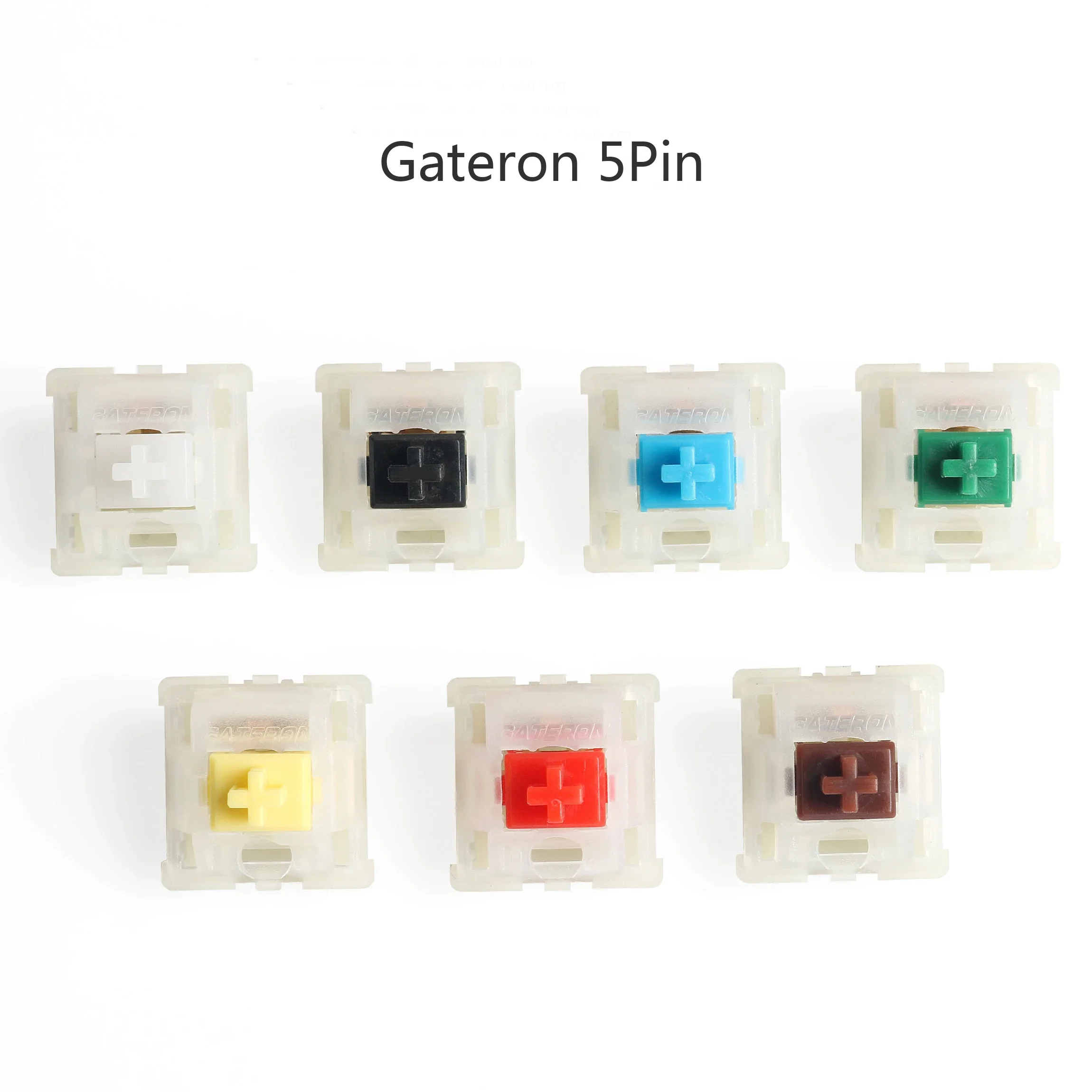 Milky Gateron Yellow Brown Red White switches 5 pin mechanical keyboard key switch