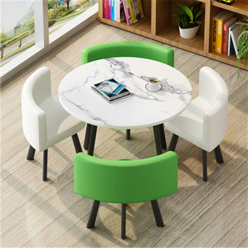 High quality Modern Design Style Round Table And Chairs Restaurant Furniture Set Cafe Fast Food   Chair For Coffee Shop