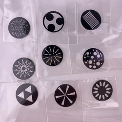 14.8MM Diameter Rotated Gobos Pattern Glass for Stage Lighting Beam 10R 280W Spot 17R Replacement Accessories