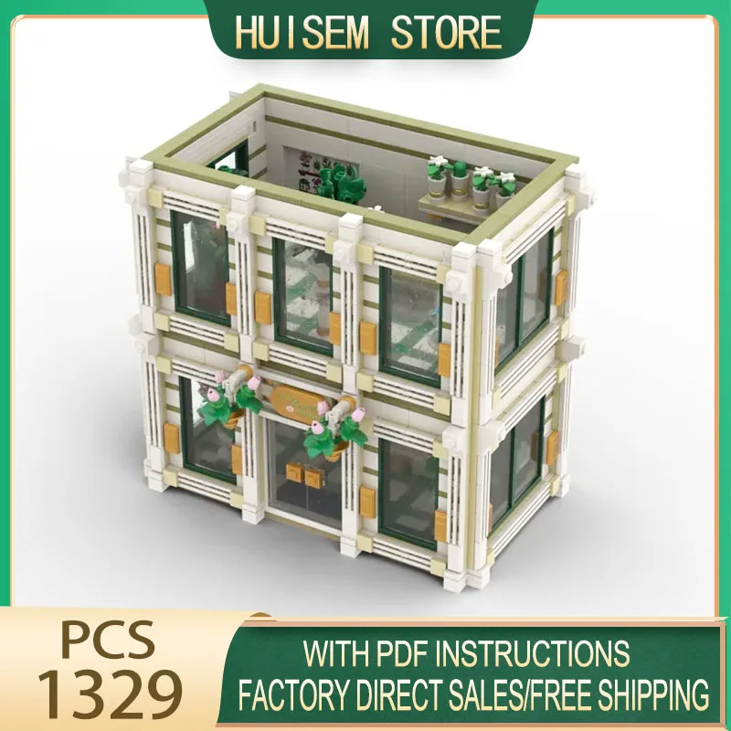 Moc Building Bricks Empire Brick Building - Module C - Flower Shop Model Technology Blocks Gifts Christmas Toys DIY Assembly