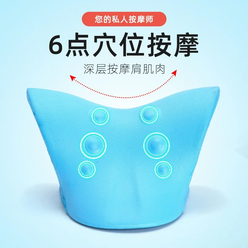

Cervical Spine Massager C-Shape Pillow Gravity Shiatsu Neck Shoulder Relaxation Massage Improve Sleep Quality Pillow Massager
