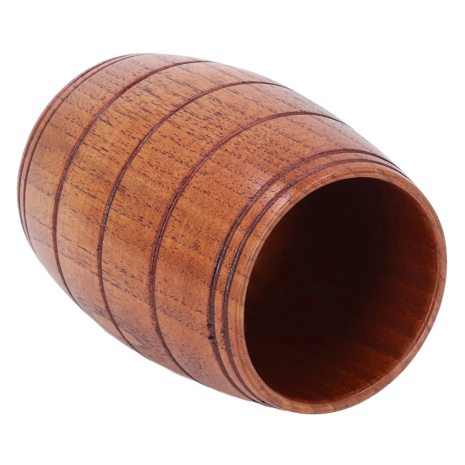 Sour Jujube Wood Beer Cup 210ml Multi Functional Barrel Shaped Wooden Drinking Beer Tea Cup