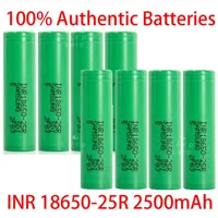 18650 Lithium Battery 2500mAh 3.7V 20A High Current INR1865 25R Rechargeable Battery for Electronics