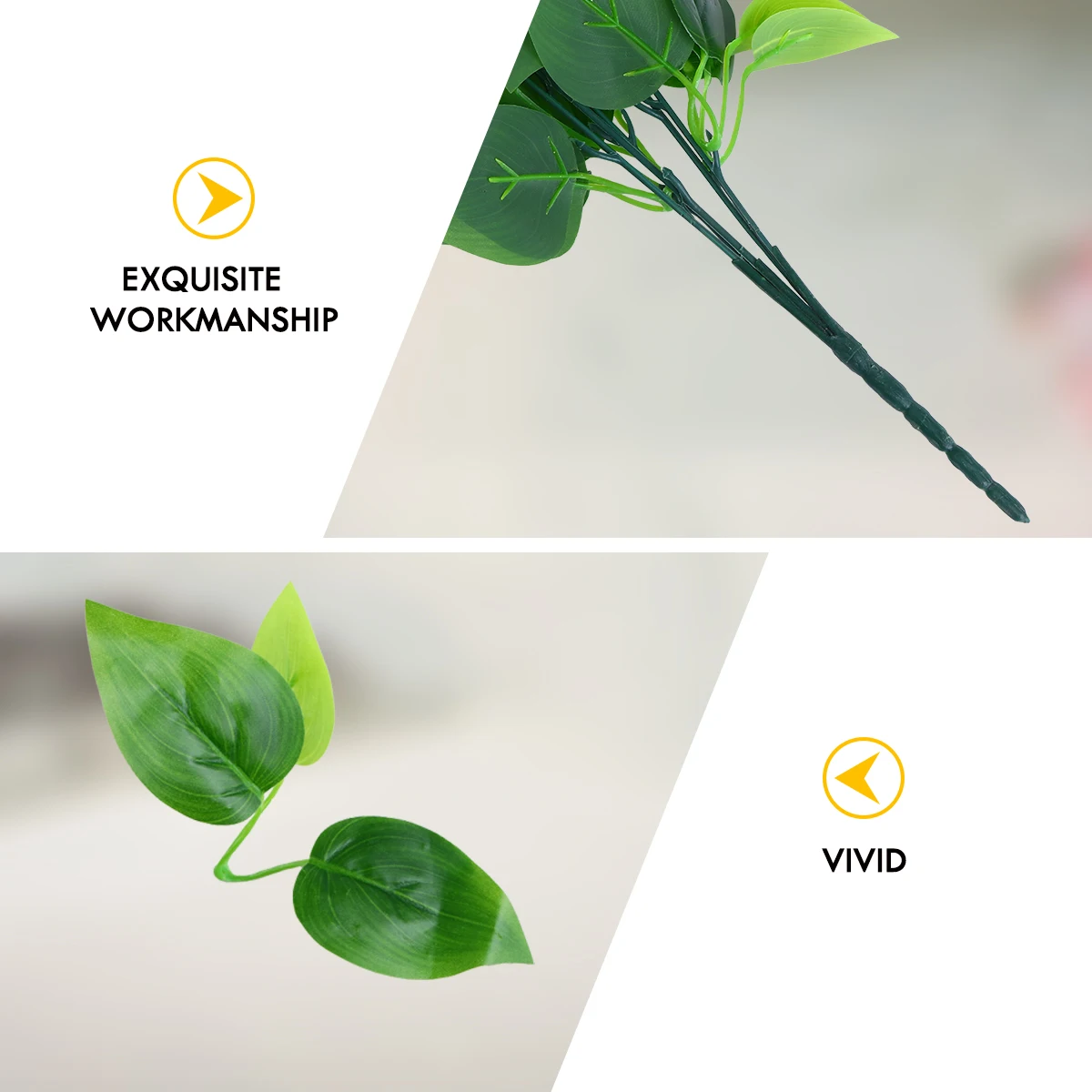 

2pcs Artificial Green Vine Simulation Plant Ornament High Quality Plastic Green Leaves Decor For Wedding Photography Home Window