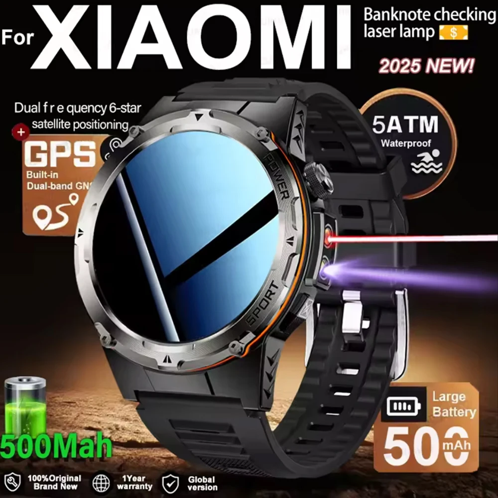 

2026 NEW Popular Outdoors GPS tracker Sports Smart Watch Men 500mAh NFC HD Call IP68 depth waterproof Smartwatch Men For Xiaomi