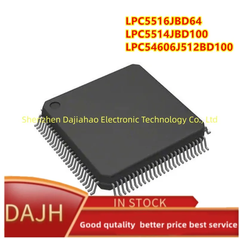 1pcs/lot LPC5516JBD64 LPC5514JBD100 LPC54606J512BD100 microcontroller chip ic chips in stock qfp