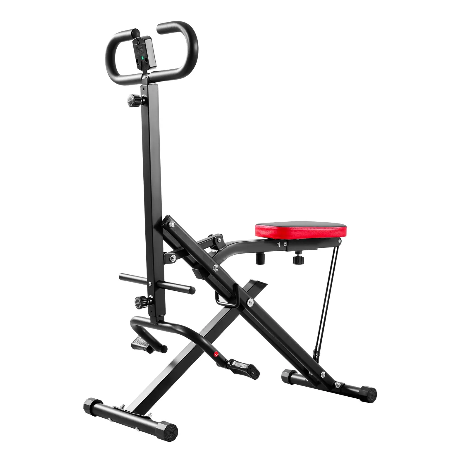 

Squat Machine, Deep Squat Rowing Machine For Home, Easy Setup & Foldable Exercise Equipment, Glute Trainer Machine With 2