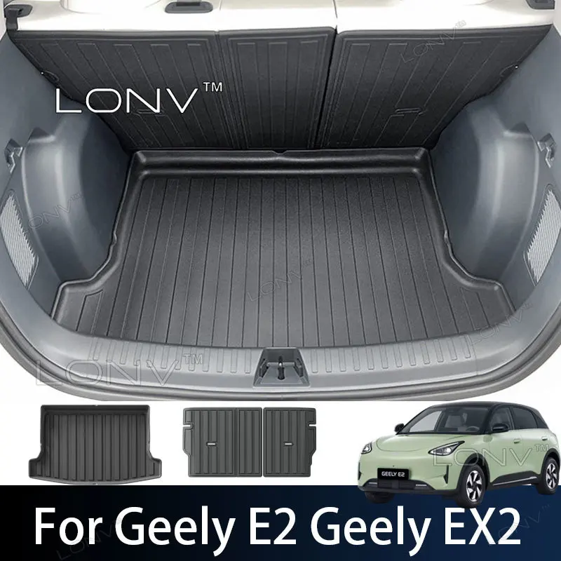For LHD RHD Geely E2 Geely EX2 2026 2027 LHD RHD TPE Custom Trunk Mat All Weather Protector Waterproof Cargo Liner Accessories