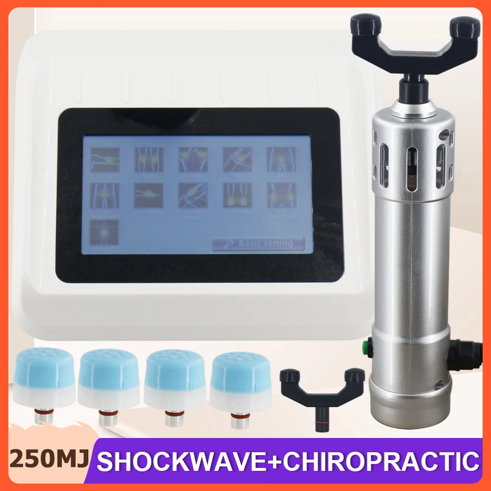 Shockwave Therapy Machine Professional Shock Wave Chiropractic Massage Gun For ED Treatment Relief Pain Muscle Massager 2024 New