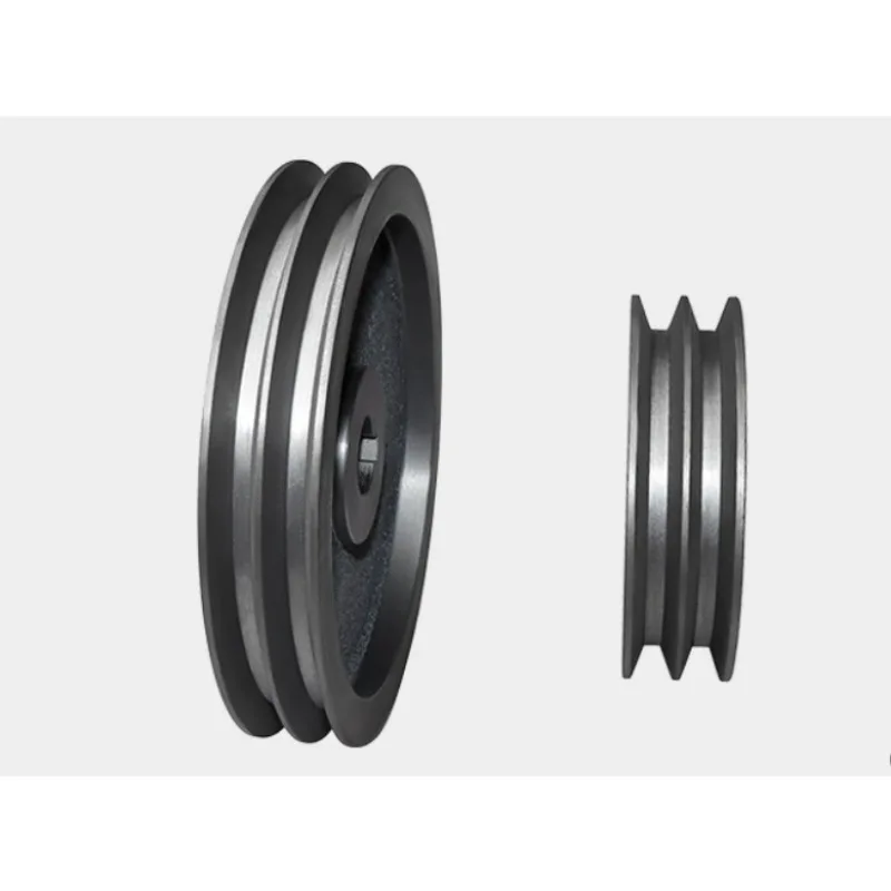 Type A Double Groove Hollow Thickened 2A Cast Iron Triangular Pulley