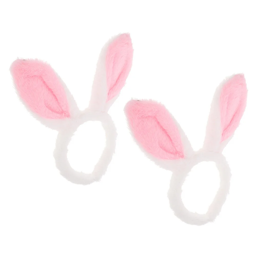 2개입 토끼 소녀 머리띠 만화 부활절 헤어 액세서리 파티 코스튬 헤드드레스 여성 소녀용 만화 머리띠