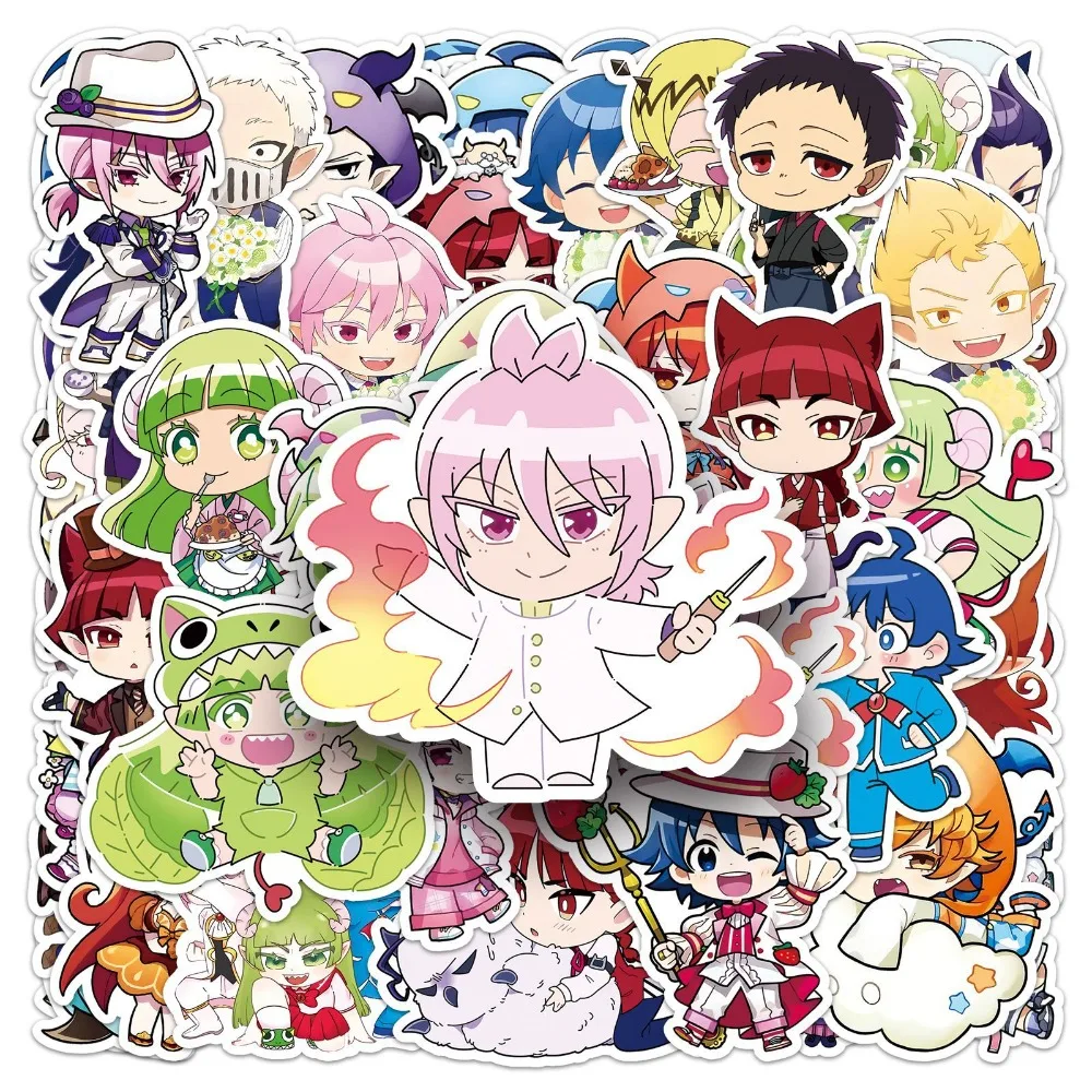 50pcs Animation Welcome To Demon School! Iruma-kun Graffiti Stickers Suitcase Water Cup Guitar Mobile Phone Decoration Decals