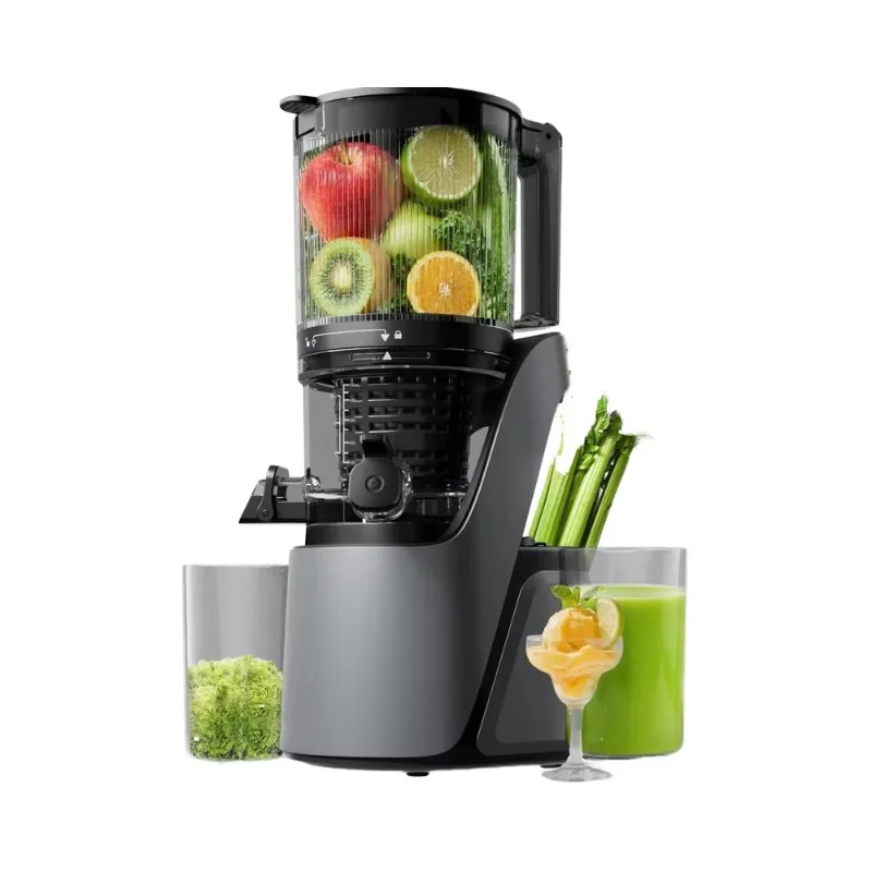

Powerful AC Brushless Motor Electric Fruit Juicer Ultra Wide Feed Chute 3-in-1 Filter