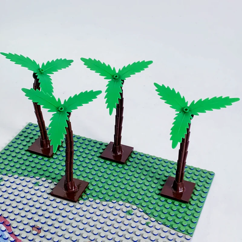 

4 шт. мини-набор строительных блоков кокосовая пальма ферма трава аксессуары для растений строительные игрушки развивающие игрушки «сделай сам» для детей на день рождения