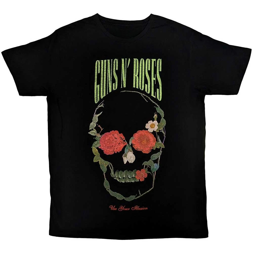 Guns N 'Roses Band Graphic Print جميع المواسم المتاحة للرجال والنساء تي شيرت بأكمام قصيرة فضفاض كاجوال فاخر عصري #1