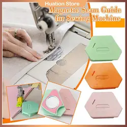 Sewing Magnetic Seam Guide Anti-Slip Grip Sewing Machine Guide Magnets Sewing Machine Attachments Multifunctional Ruler Hemmer