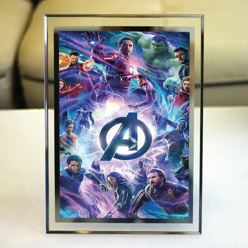 Marvel The Avengers Children's Cute, Fashionable and Personalized Cool Animated Crystal Photo Frames for Table Collection Gifts