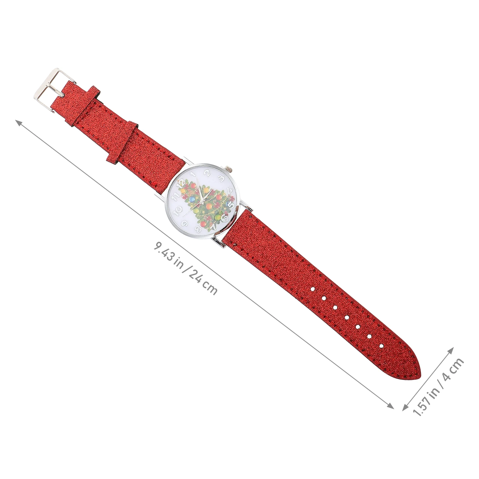 Montre-bracelet en or pour hommes et femmes, arbre de Noël, table, vintage, rouge, beaux étudiants, dames