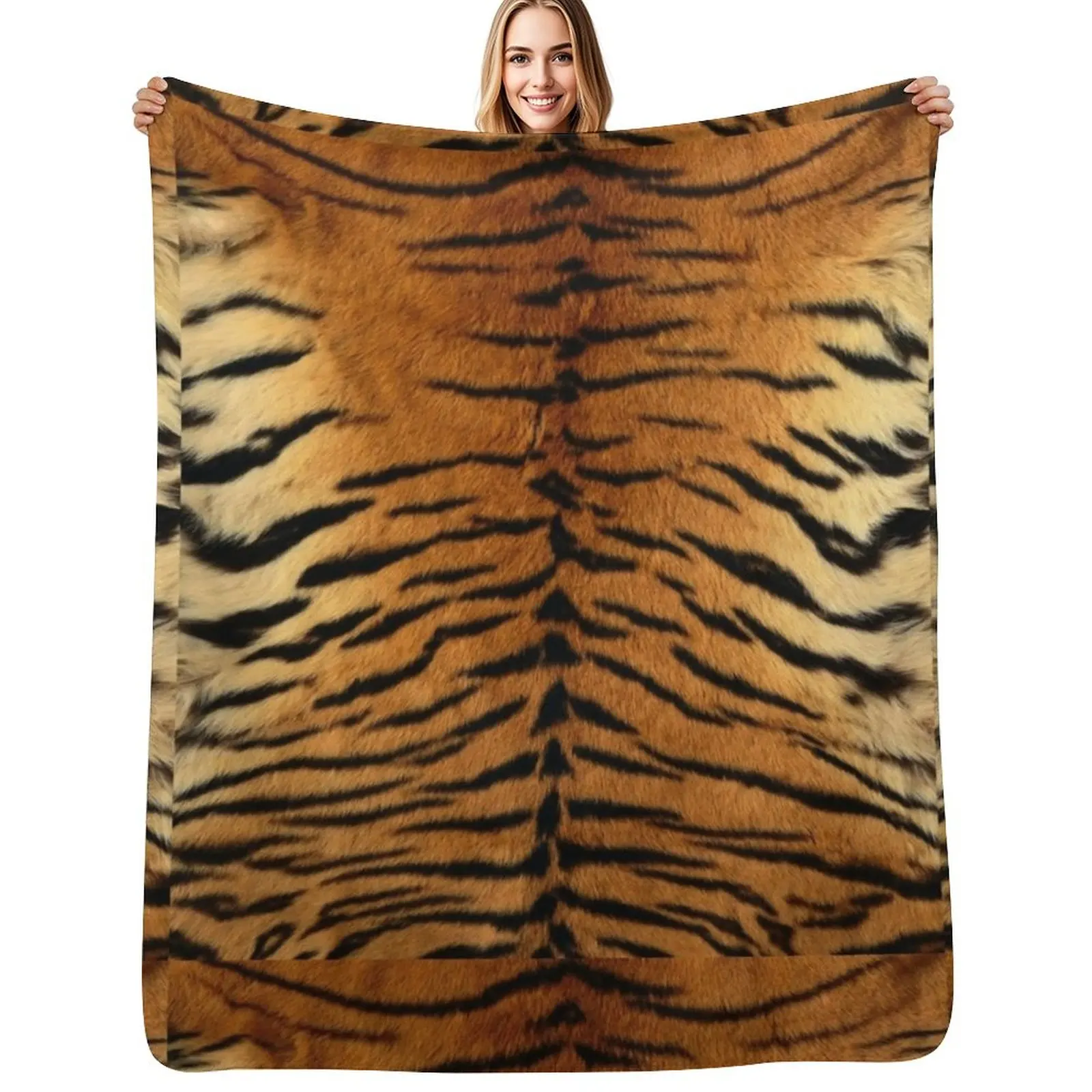

tiger pattern lover Throw Blanket Sofas Blankets For Bed bed plaid Blanket