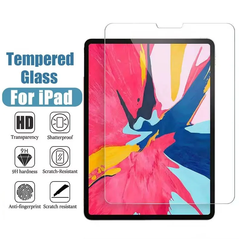 

1Pcs 9H Tempered Glass Screen Protector For iPad Pro 12.9 2022 2021 2020 2018 2017 2015 For iPad Pro 6th 5th 4th 3th 2th 1th Gen