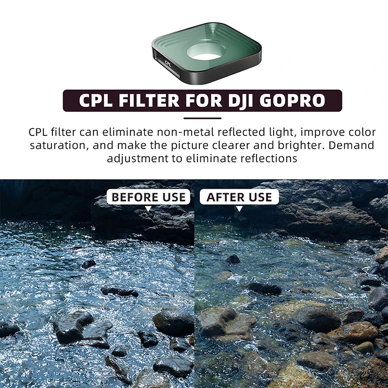 ل GoPro 11/10/9 بانورامية الرياضة كاميرا عدسة تصفية الأشعة فوق البنفسجية واقية تصفية CPL ND8/16/32/64 تصفية أطقم التصوير الملحقات