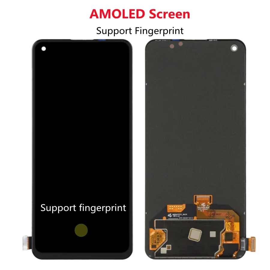 TFT 6.43 Inch For OnePlus Nord 2T CPH2399 CPH2401 LCD Display Touch Screen Digitizer Assembly Replacement for 1+nord2T lcd