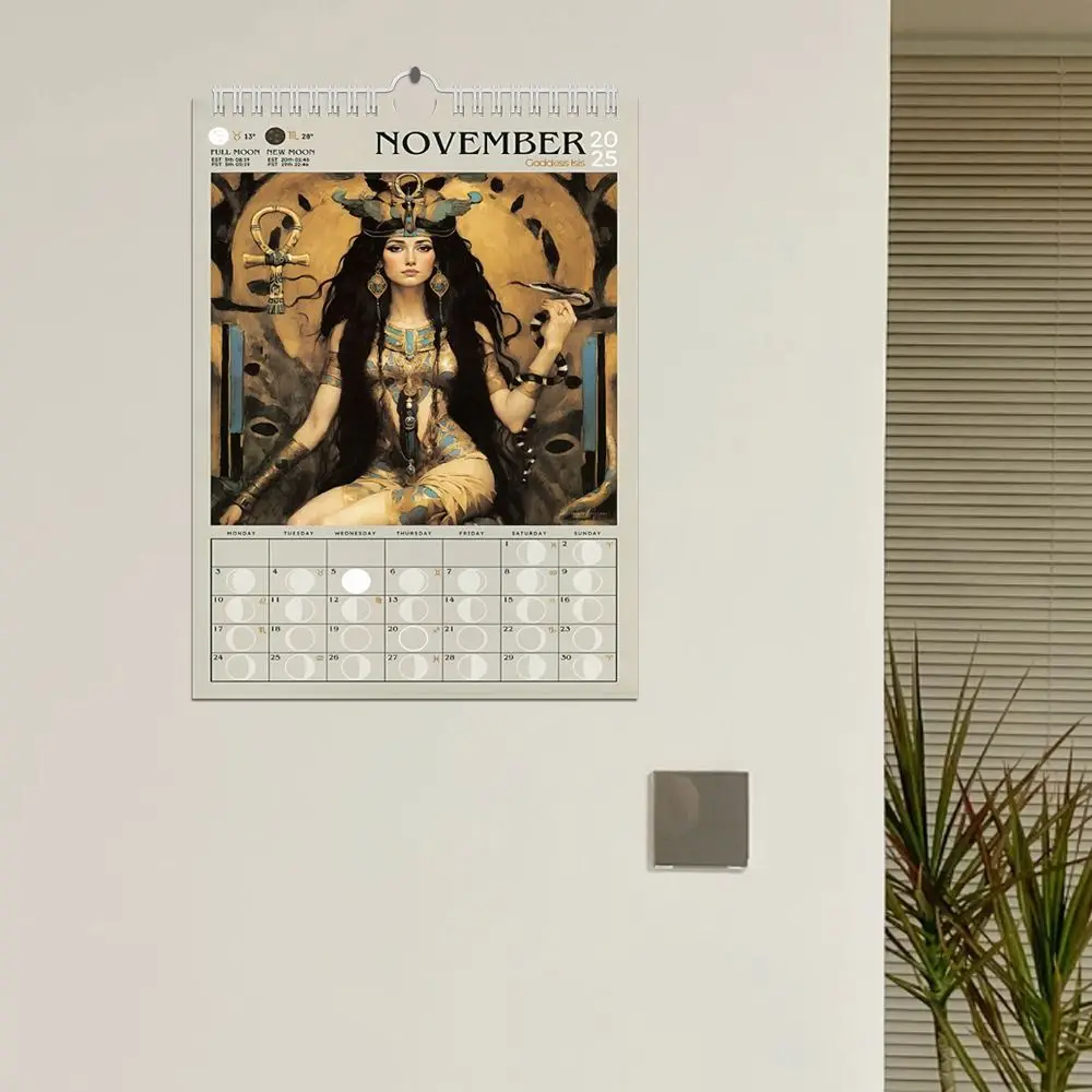 

Ежедневный еженедельный ежемесячный планировщик, календарь на 2025 год, бумажный настольный календарь «Богиня рабочего времени», украшения для дома, подвесные