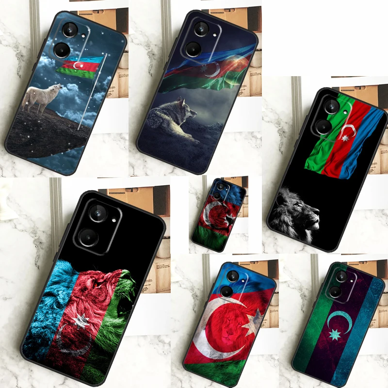 Azerbaijan Buta Flag For Realme 12 11 10 9 Pro Plus GT5 GT Neo 6 C55 C53 C51 C35 C33 C30 C25s C21Y C31 C67 Case