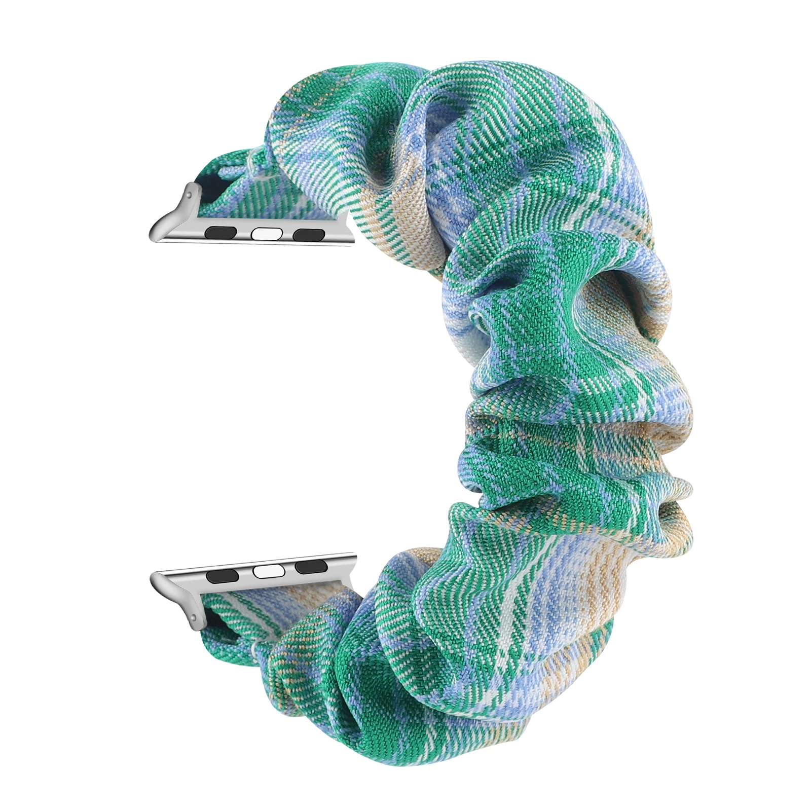 Strap for Apple watch bracelet Check color scrunchie elastic cloth band for Iwatch lady fresh strap for Iwatch belt
