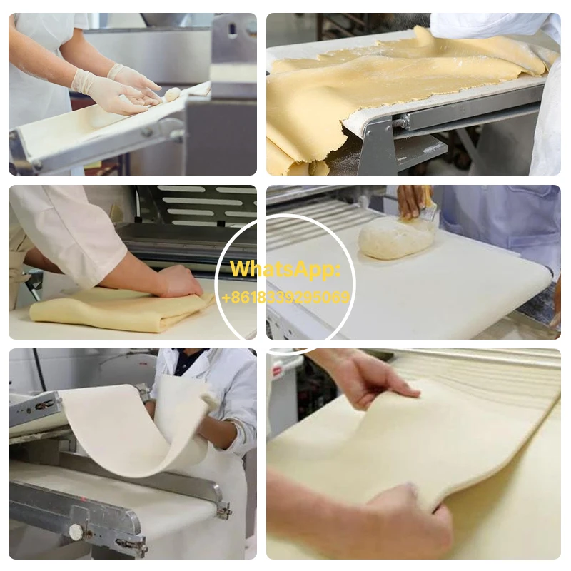 Commercial Electric Dough Sheeter Tabletop Reversible Pastry Laminator Stainless Steel Croissant Pizza Bread Bakery Equipment
