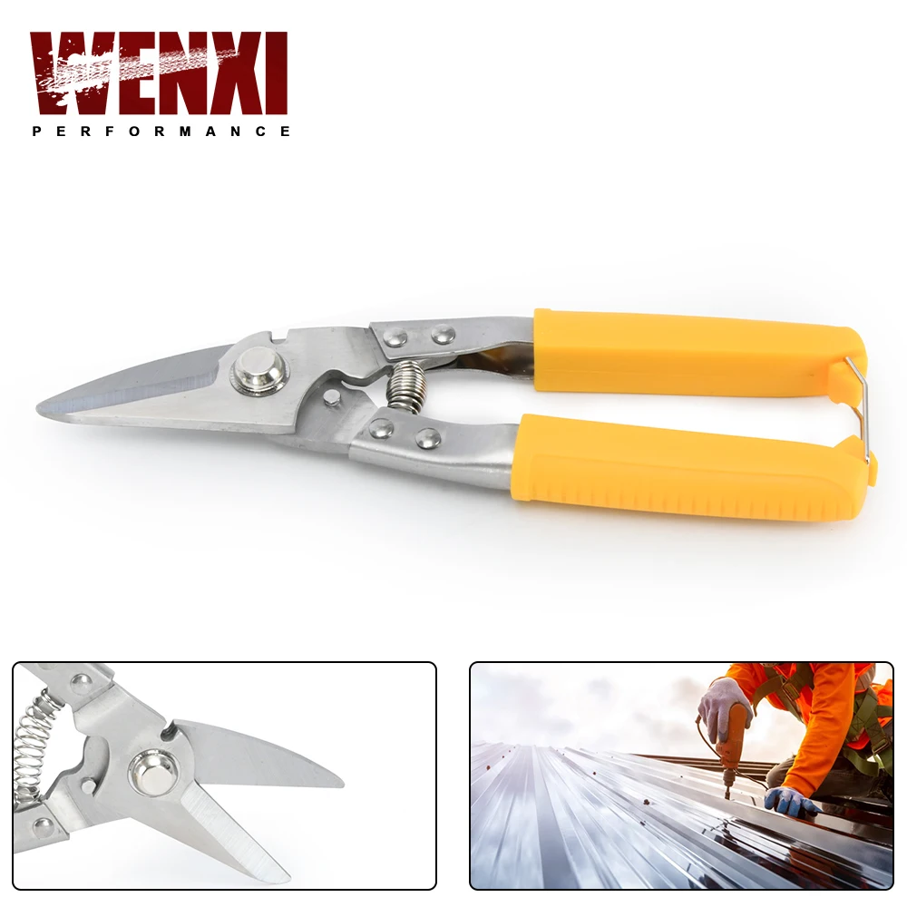 Tin Sheet Metal Snip Aviation Scissor For Iron plate Cut Shear Household Hand Tool Industry Work Metal Snips