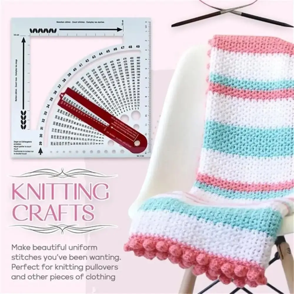 Knitting Gauge Converter Density Gauge Tool For Knitting Practical Stitchcalculator And Counting Frame Rulers For Sweater Scarf